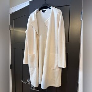 J. Crew Cream Open-Front Cardigan